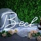 Beck White Neon Sign