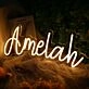 Amela Yellow Neon Sign