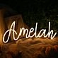 Amela Yellow Neon Sign