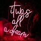 It Was All A Dream Red Neon Sign