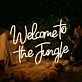 Welcome To The Jungle Yellow Neon Sign