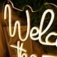 Welcome To The Jungle Yellow Neon Sign