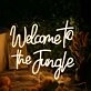 Welcome To The Jungle Yellow Neon Sign