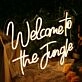 Welcome To The Jungle Yellow Neon Sign