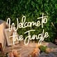 Welcome To The Jungle Yellow Neon Sign