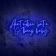 Nothing but a G LED neon sign