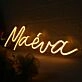 Maeva Yellow Neon Sign