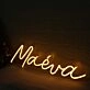 Maeva Yellow Neon Sign