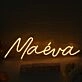 Maeva Yellow Neon Sign