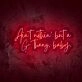 Nothing but a G LED neon sign