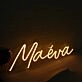 Maeva Yellow Neon Sign