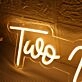 Too Wild Yellow Neon Sign