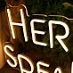 HERRICK SPEAK EASY Yellow Neon Sign