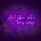 Nothing but a G LED neon sign