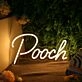 Pooch Yellow Neon Sign