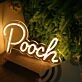 Pooch Yellow Neon Sign