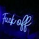 Fuck Off Blue Neon LED Sign