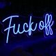 Fuck Off Blue Neon LED Sign