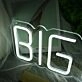 BIG DAY White Neon Sign