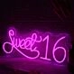 Sweet 16 Pink Neon Sign
