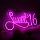 Sweet 16 Pink Neon Sign