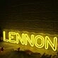 LENNON Yellow Neon Sign