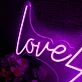Love Struck Dark Purple Neon Sign