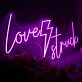 Love Struck Dark Purple Neon Sign