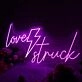 Love Struck Dark Purple Neon Sign