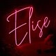 Elise Red Neon LED Sign