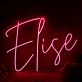 Elise Red Neon LED Sign