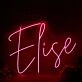 Elise Red Neon LED Sign