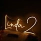 Linda 2 Yellow Neon Sign
