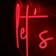 Let's Get Naked Red Neon Sign