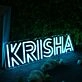 KRISHA Blue Neon Sign