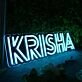 KRISHA Blue Neon Sign