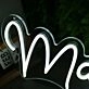 Maggie White Neon Sign