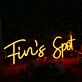 Fin's Spot Yellow Neon Sign