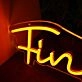 Fin's Spot Yellow Neon Sign