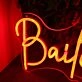 Bailey Orange Neon Sign