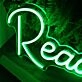 Read Green Neon sign