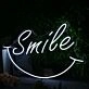 Smile White Custom Neon Sign