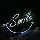 Smile White Custom Neon Sign