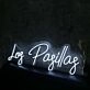 Log Pagillag White Neon Sign