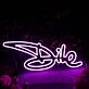 Dile Dark Purple Neon Sign