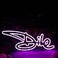 Dile Dark Purple Neon Sign