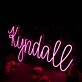 Kyndall Pink Neon Sign