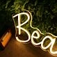 Beautiful Yellow Custom Neon Sign