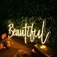 Beautiful Yellow Custom Neon Sign