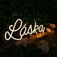Lajka Yellow Neon Sign